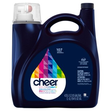 Cheer Colorguard HE Liquid Laundry Detergent, 107 Loads
