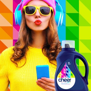 Cheer Colorguard HE Liquid Laundry Detergent, 107 Loads