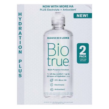 Bausch & Lomb Biotrue Hydration Plus Multi-Purpose Solution, 2 pk