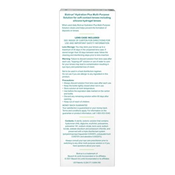 Bausch & Lomb Biotrue Hydration Plus Multi-Purpose Solution, 2 pk
