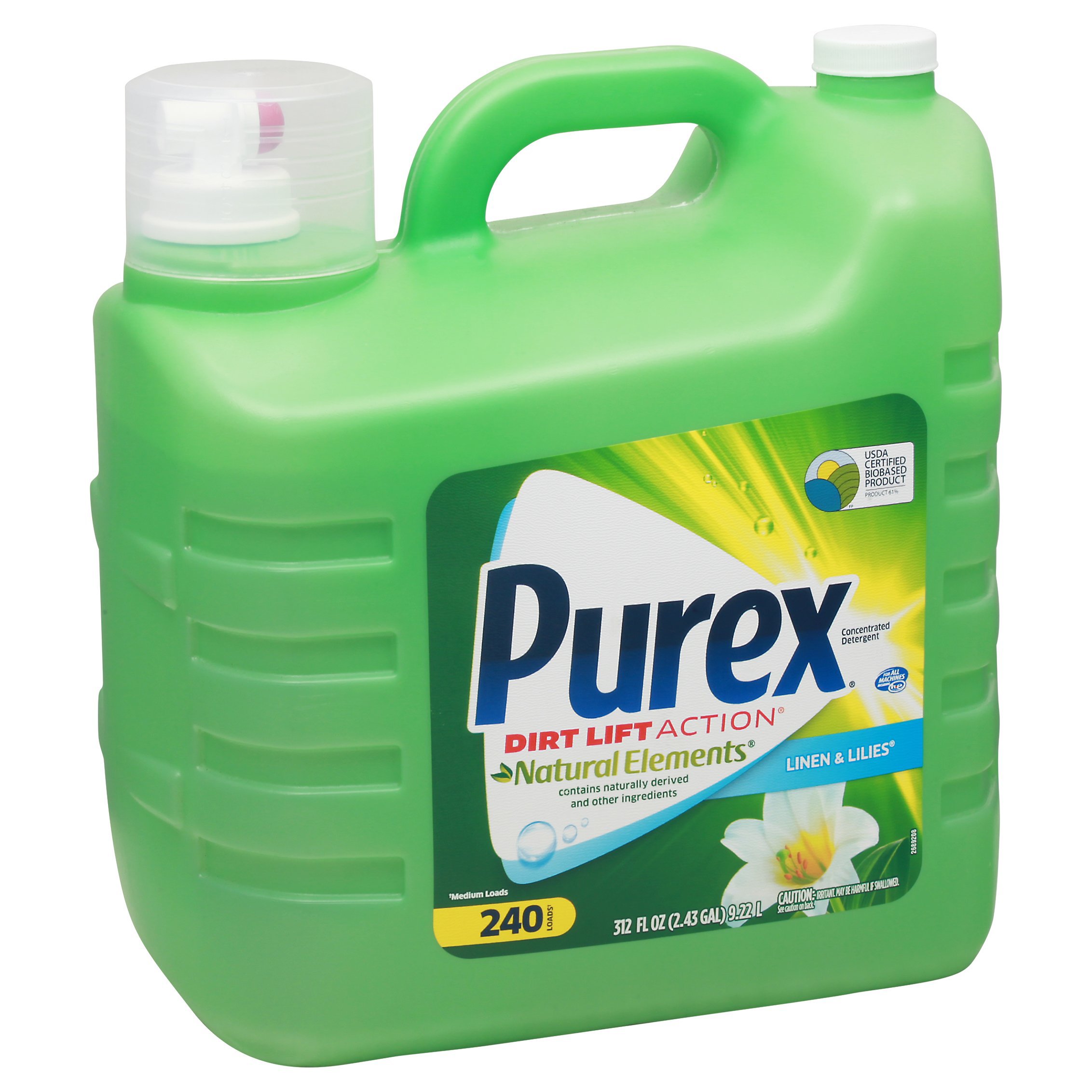 Purex Natural Elements Linen & Lilies HE Liquid Laundry Detergent 240