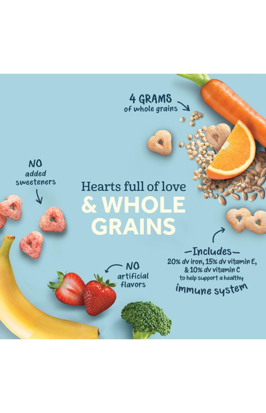 Gerber Snacks for Baby Wonderfoods Superfood Hearts - Quinoa Banana Strawberry Broccoli; image 4 of 8