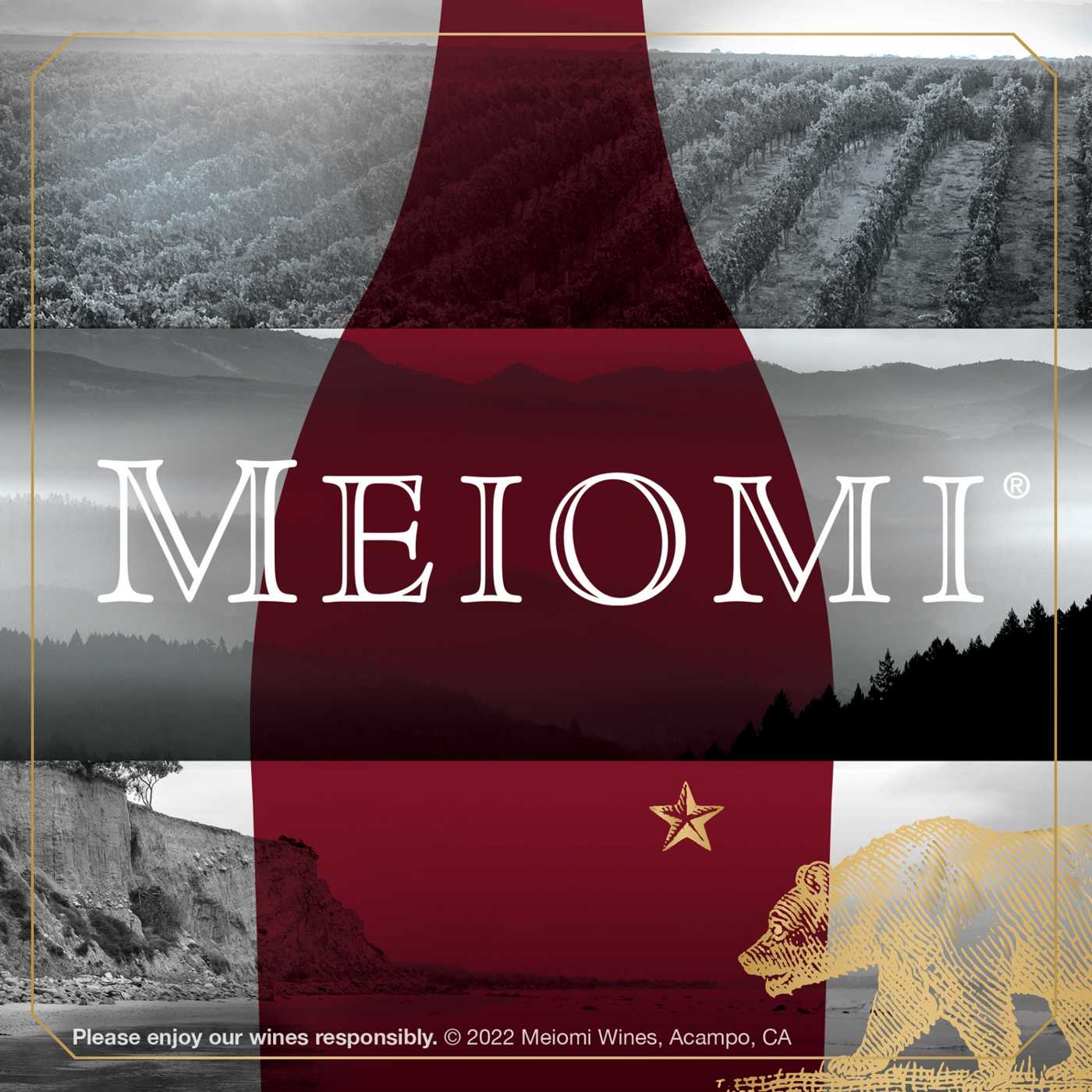 Meiomi Pinot Noir Coastal Collection Red Wine 750 mL Bottle; image 3 of 10