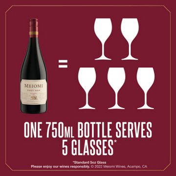 Meiomi Coastal Collection Pinot Noir California Red Wine, 750 mL