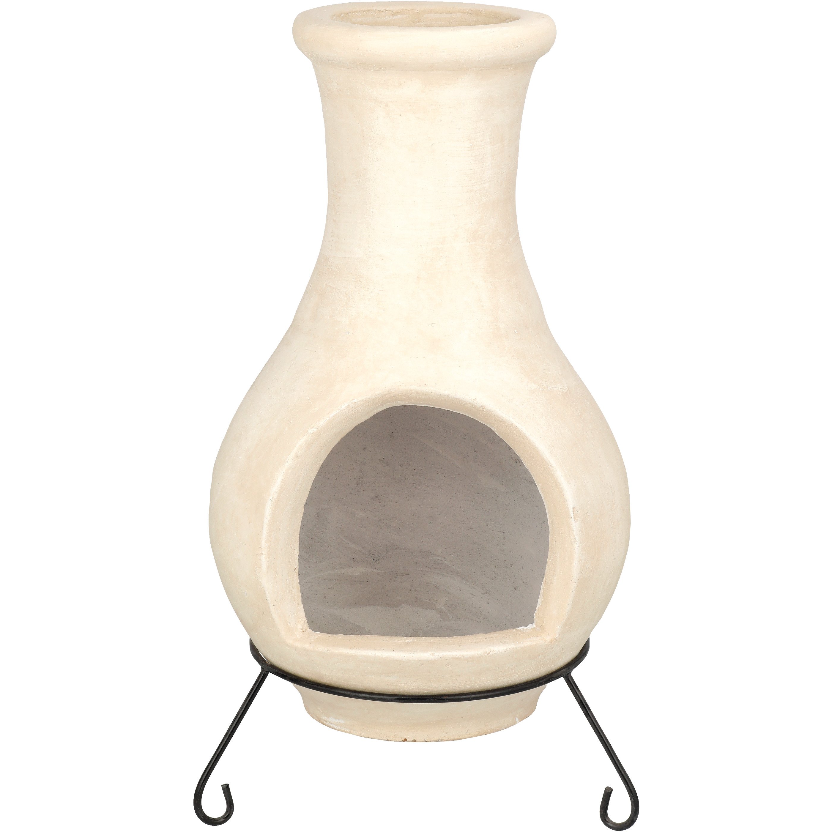 Blue Orange Pottery Bulb Shape Clay Chimenea with Stand - Pearl - Shop ...