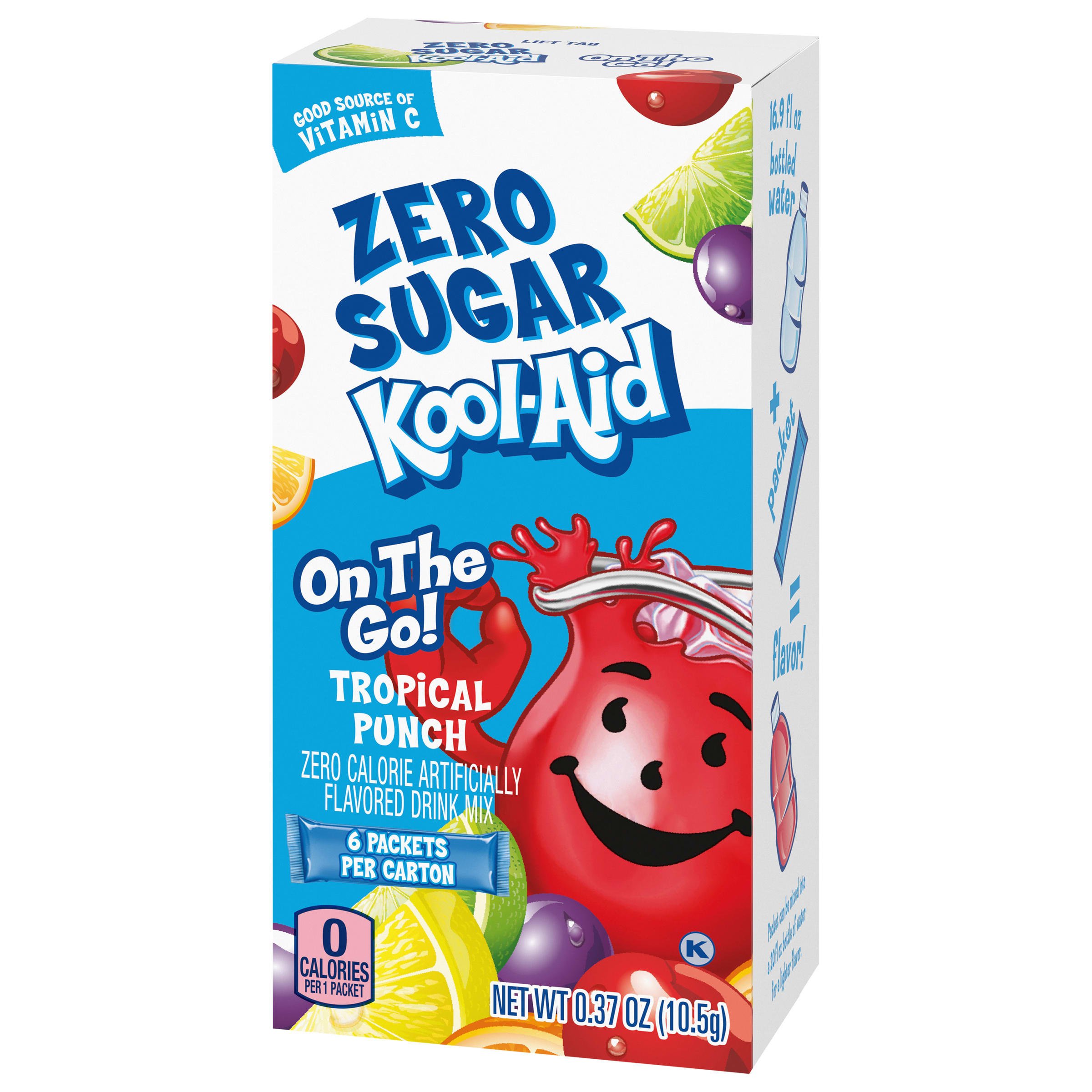 Kool-Aid Zero Sugar On the Go! Drink Packets - Tropical Punch