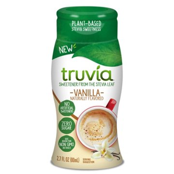 Truvia Vanilla Zero Sugar Liquid Stevia Sweetener, 2.7 oz