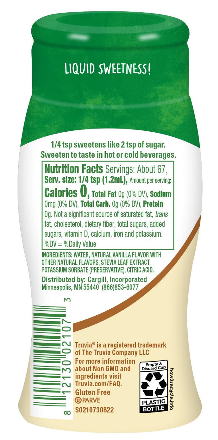 Truvia Vanilla Zero Sugar Liquid Stevia Sweetener; image 5 of 5