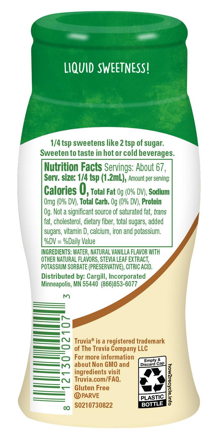 Truvia Vanilla Zero Sugar Liquid Stevia Sweetener; image 3 of 3