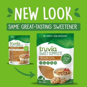Truvia Sweet Complete Brown Calorie-Free Sweetener with Stevia Leaf Extract, 14 oz
