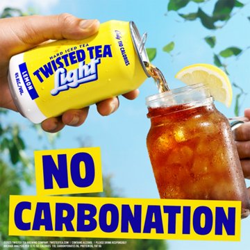 Twisted Tea Light Hard Iced Tea 12 pk Cans, 12 oz