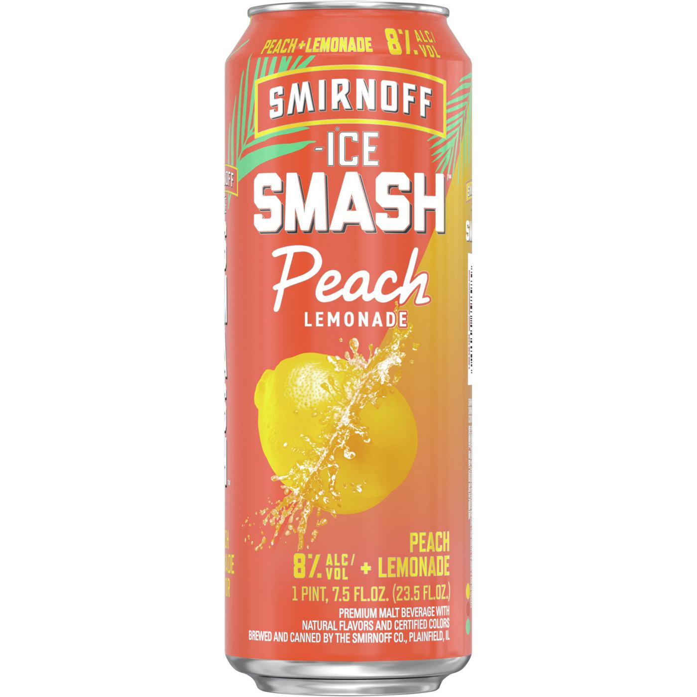 Smirnoff Ice Smash Peach Lemonade; image 1 of 3