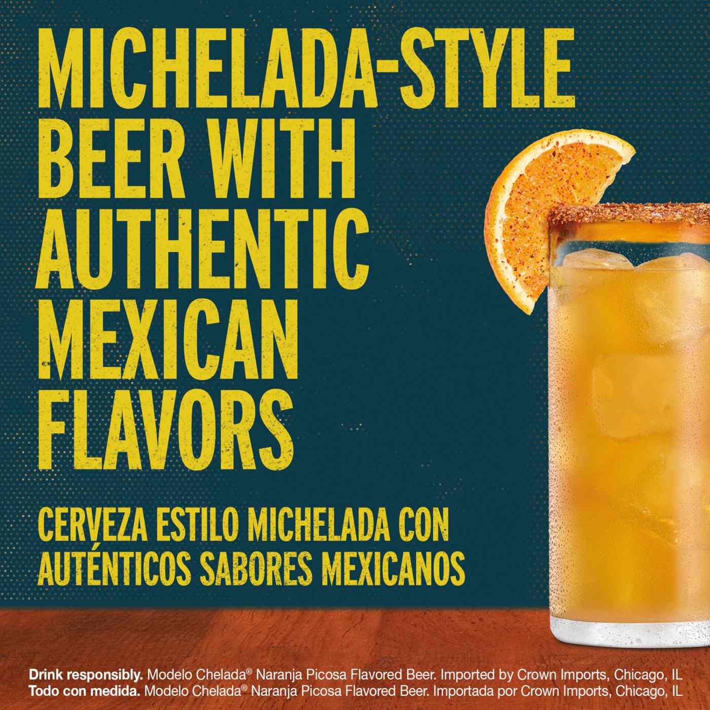 Modelo Chelada Naranja Picosa Mexican Import Flavored Beer 24 oz Can; image 5 of 8