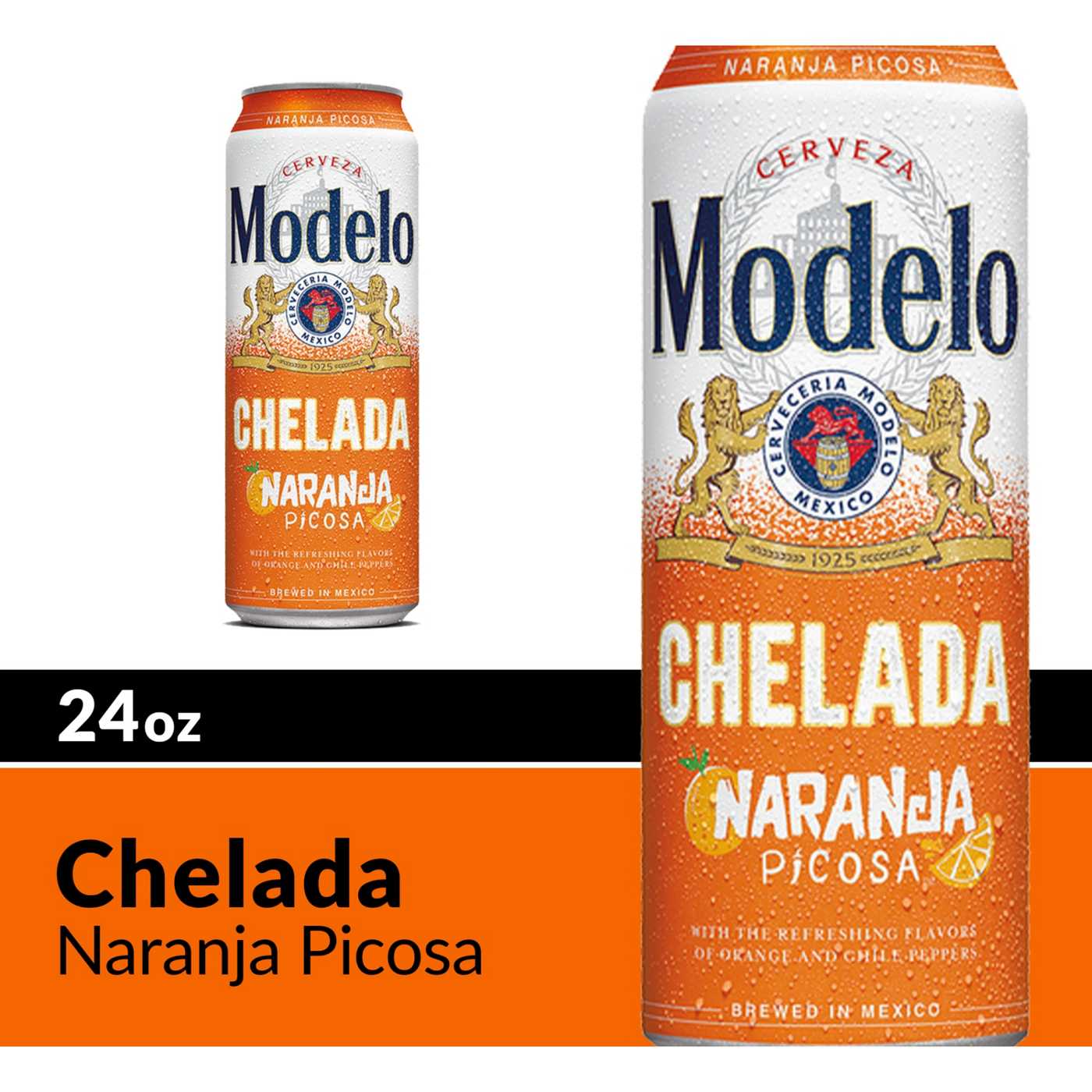Modelo Chelada Naranja Picosa Mexican Import Flavored Beer 24 oz Can; image 7 of 8