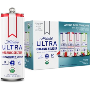 Michelob ULTRA Hard Seltzer Coconut Water 12 pk Cans, 12 oz