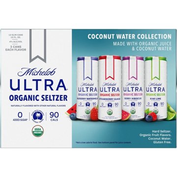 Michelob ULTRA Hard Seltzer Coconut Water 12 pk Cans, 12 oz