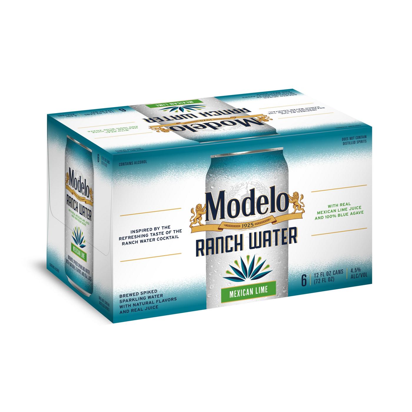 Modelo Ranch Water Spiked Sparkling Water 12 oz Cans, 6 pk; image 1 of 8