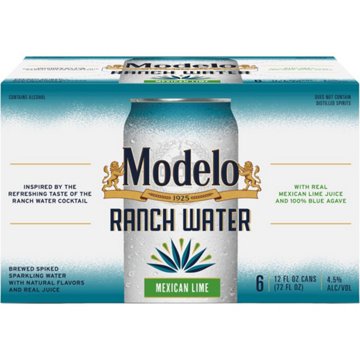 Modelo Ranch Water Spiked Sparkling Water, 12 oz, 6 pk