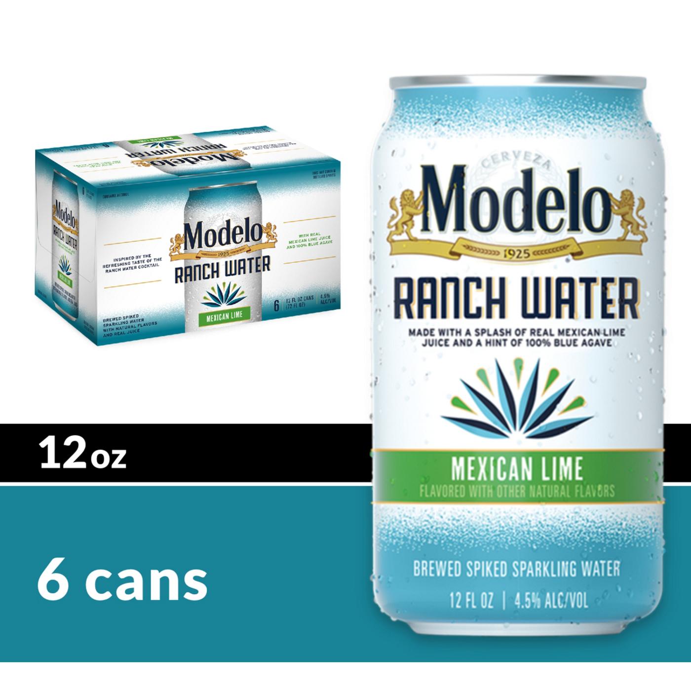 Modelo Ranch Water Spiked Sparkling Water 12 oz Cans, 6 pk; image 2 of 8