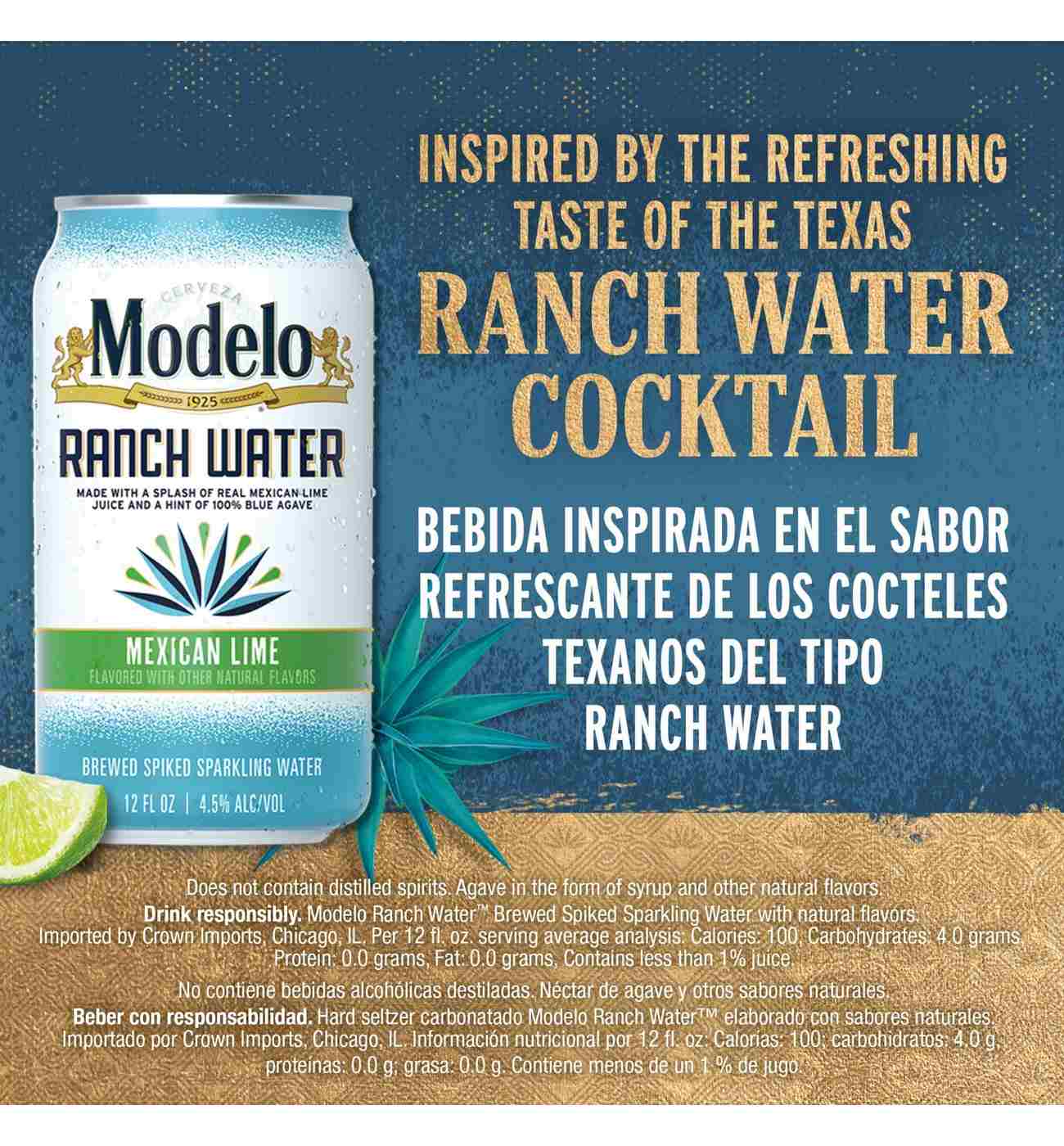 Modelo Ranch Water Spiked Sparkling Water; image 3 of 6