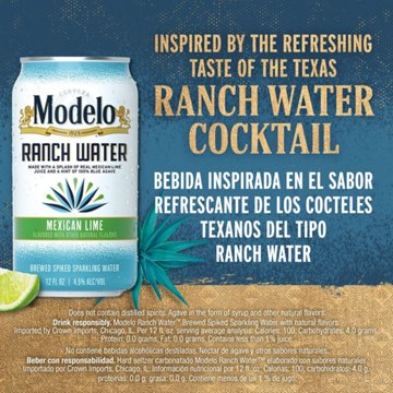 Modelo Ranch Water Spiked Sparkling Water, 12 oz, 6 pk