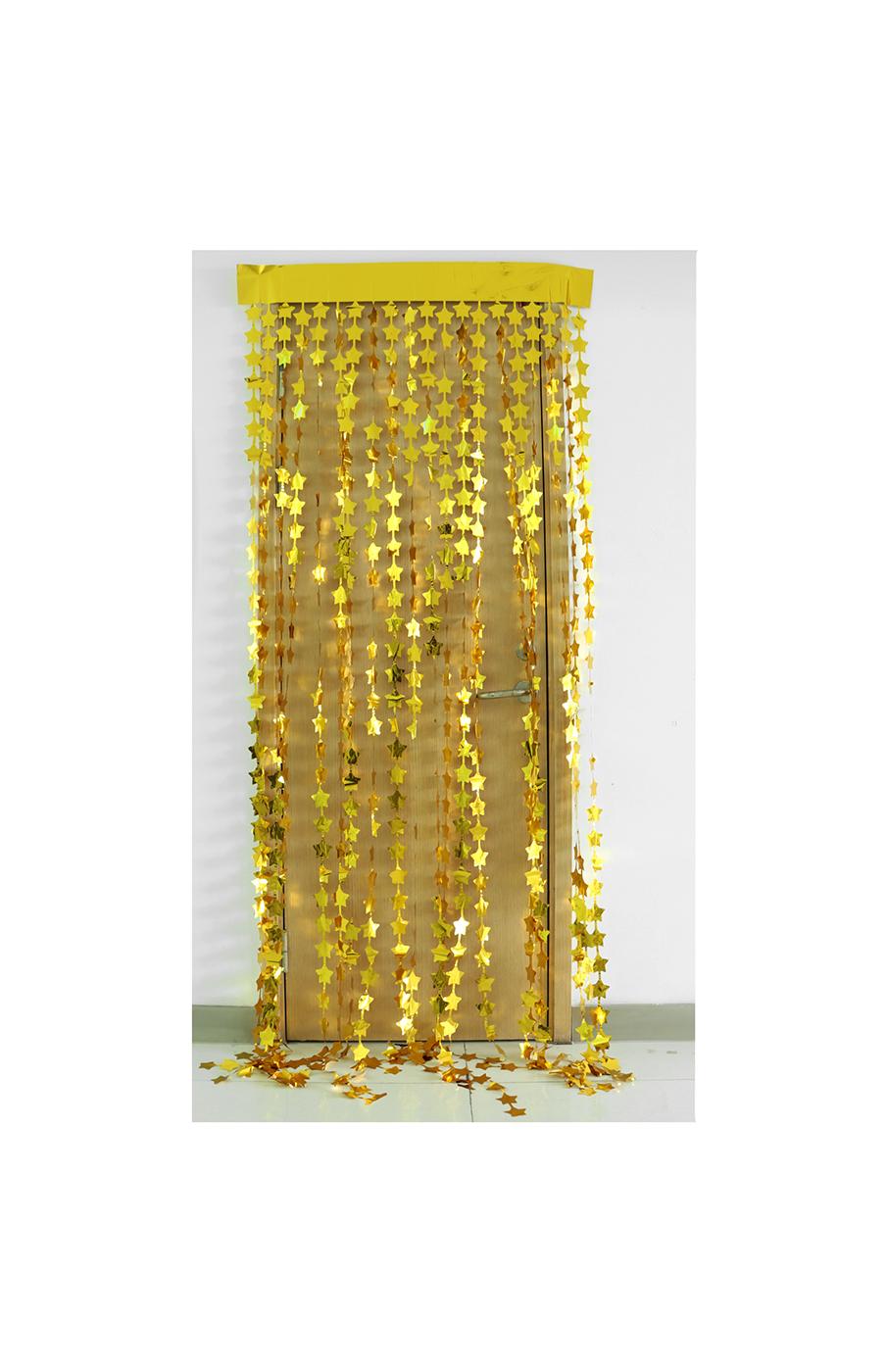 Destination Holiday New Years Stars Backdrop - Gold & Black; image 4 of 4