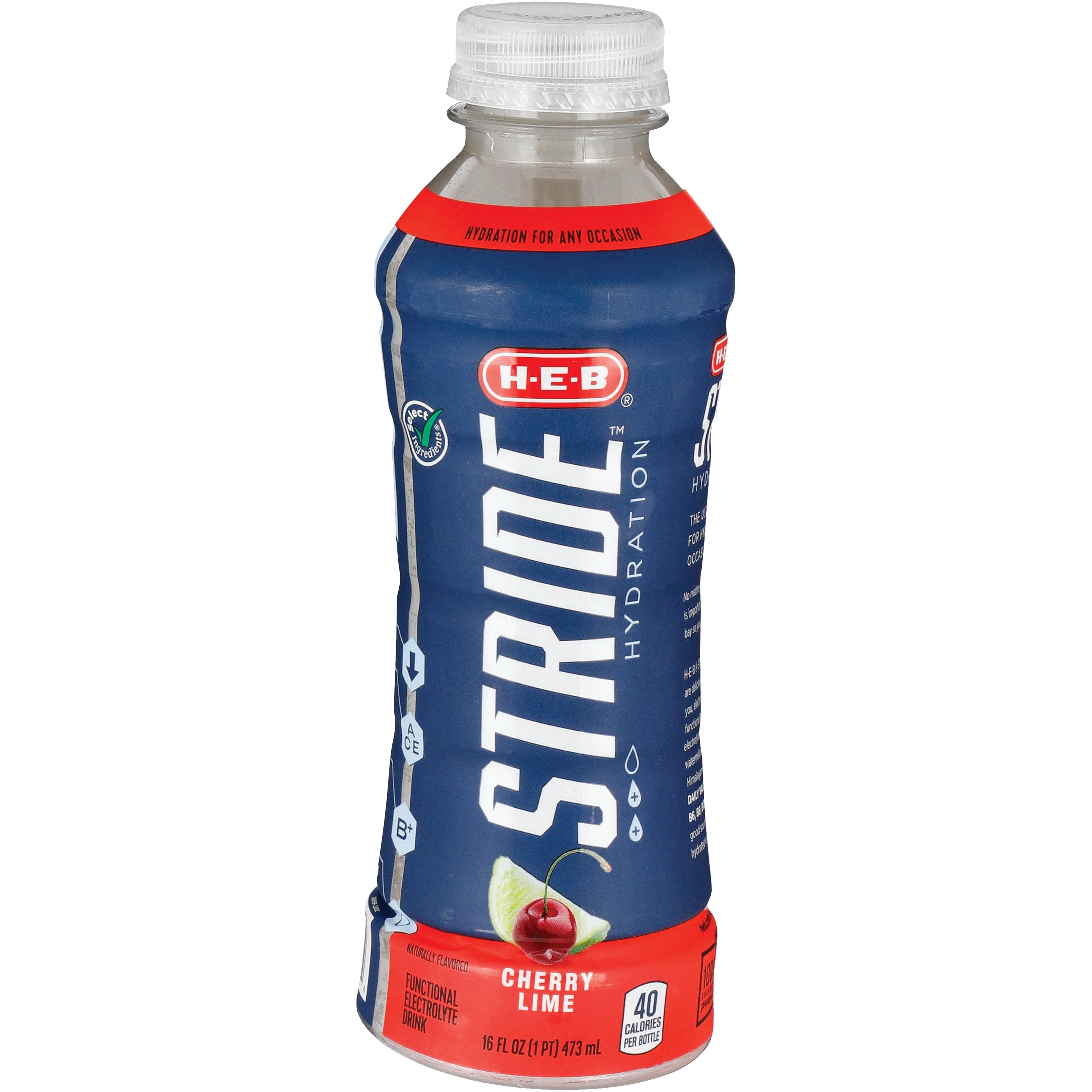 H-E-B Stride Cherry Lime Hydration Drink - Shop Sports & Energy Drinks ...