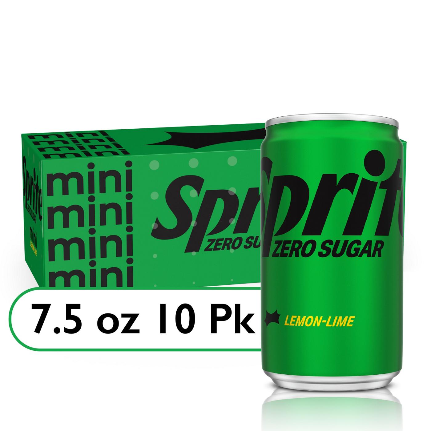 Sprite Zero Sugar Soda Soft Drink 10 pk Mini Cans; image 2 of 7