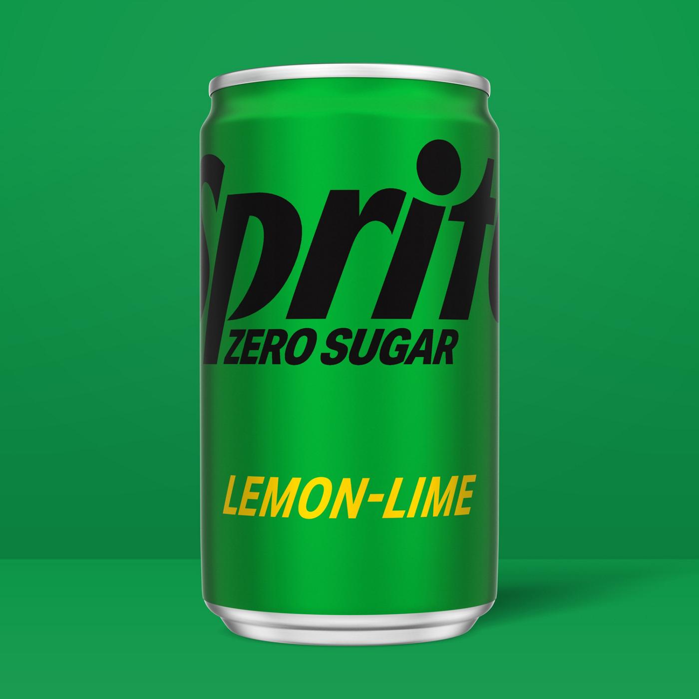 Sprite Zero Sugar Soda Soft Drink 10 pk Mini Cans; image 4 of 7