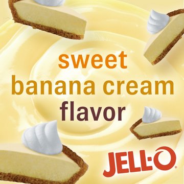 Jell-O Banana Cream Instant Pudding & Pie Filling Mix, 5.1 oz