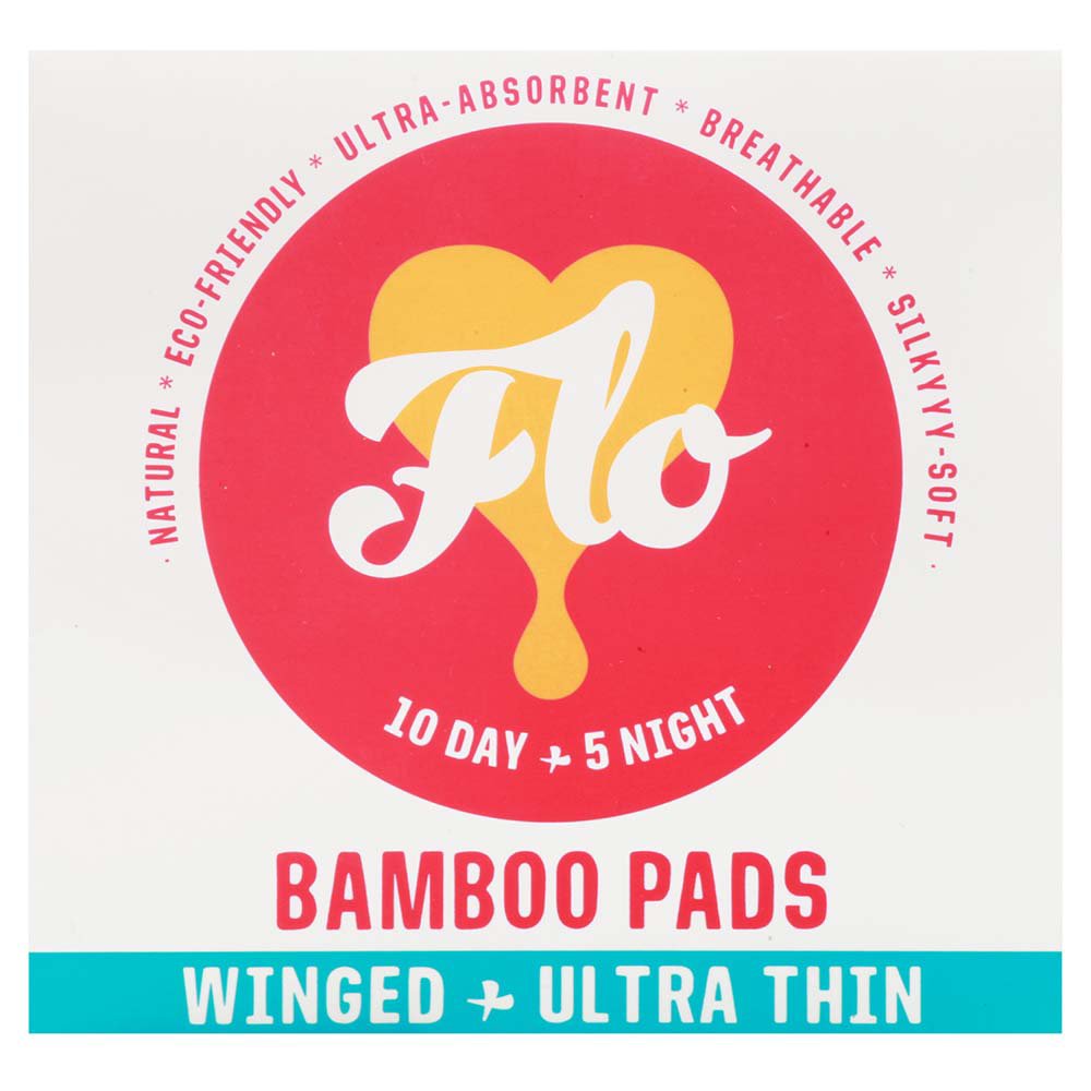 flo-ultra-thin-winged-bamboo-pads-shop-pads-liners-at-h-e-b