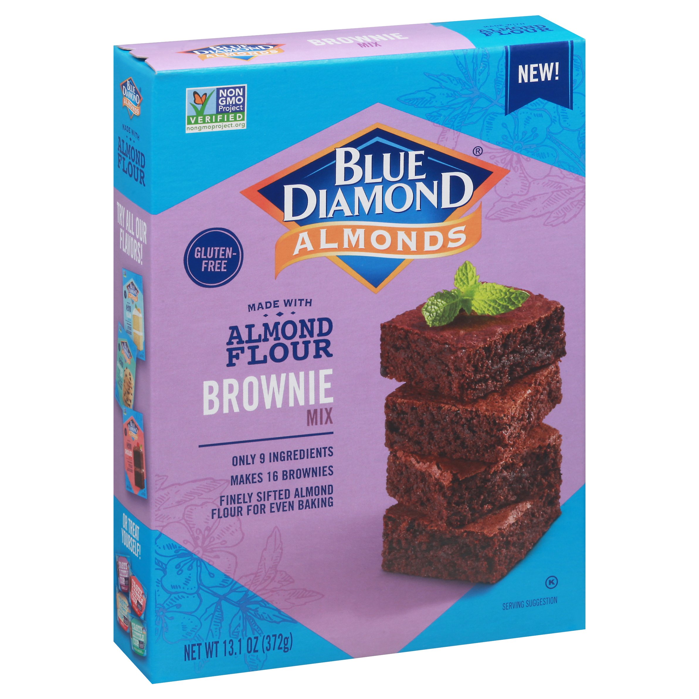 Blue Diamond Almond Flour Brownie Mix Shop Baking Ingredients at HEB