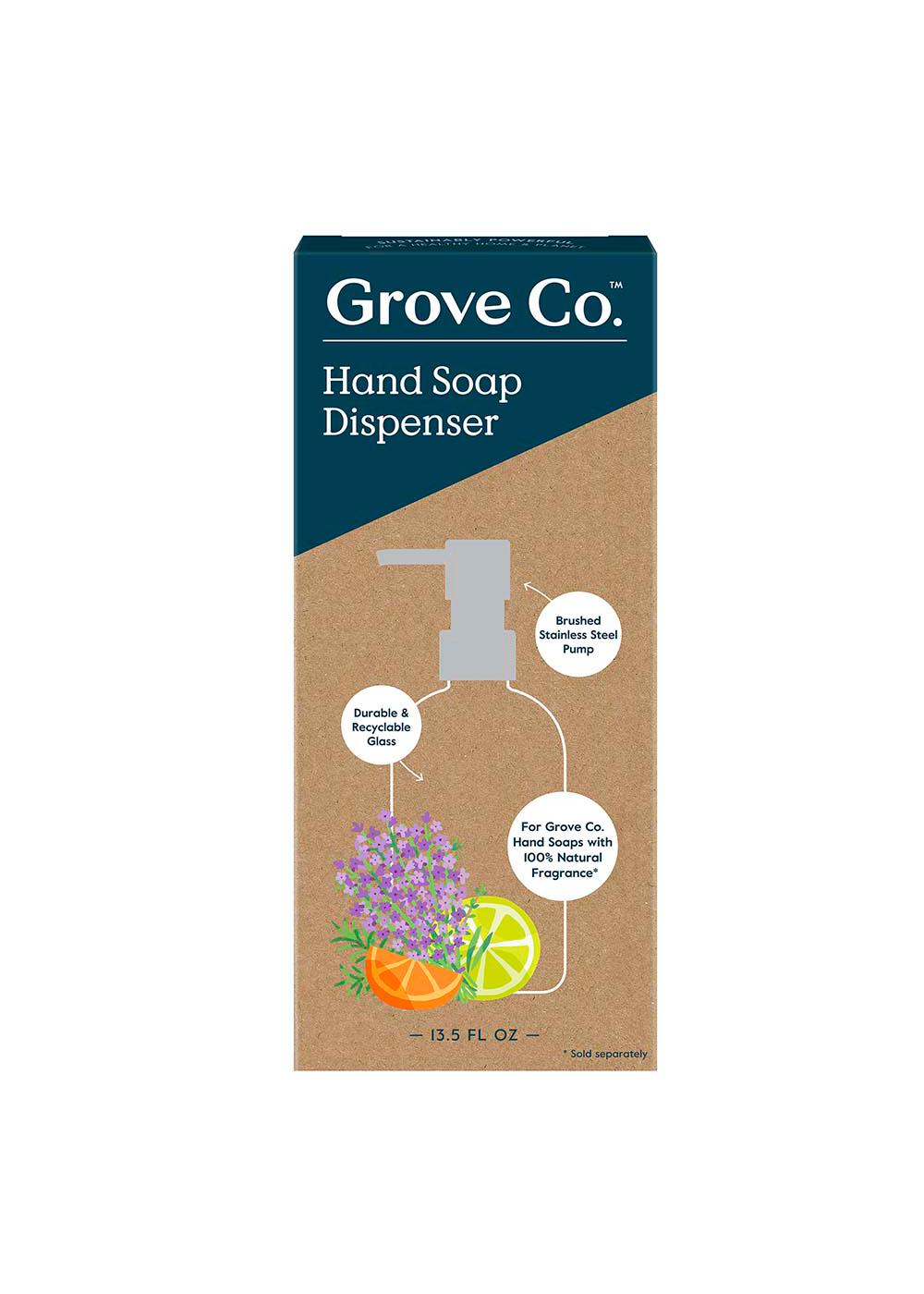 Grove Co. Glass Hand Soap Dispenser; image 1 of 2