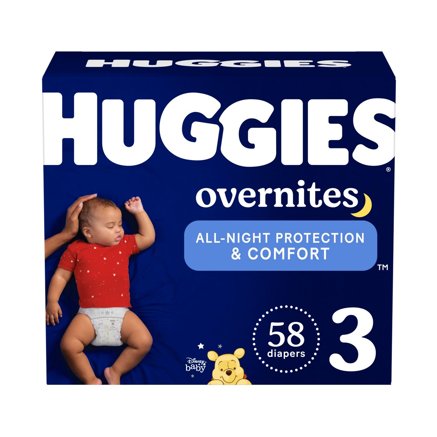 Huggies Overnites Nighttime Baby Diapers - Size 3; image 1 of 4