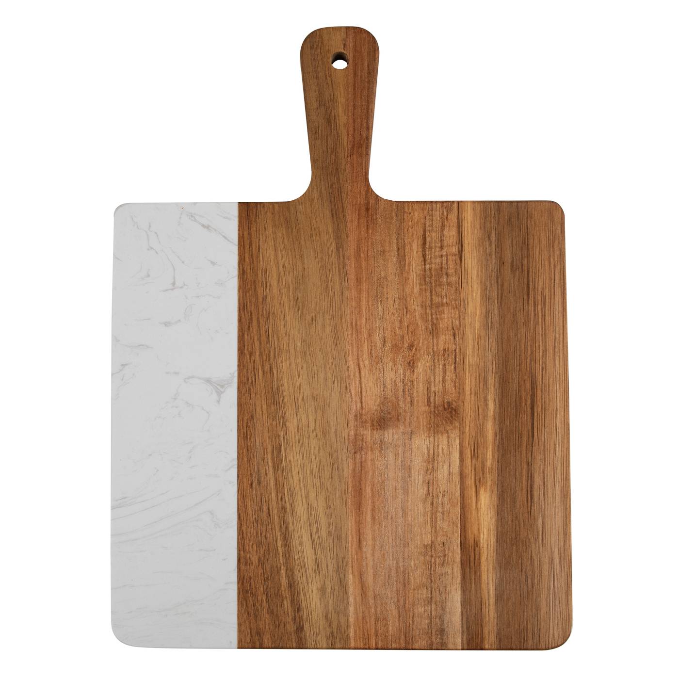 Bombay Acacia Wood & Marble Serving Board; image 2 of 3