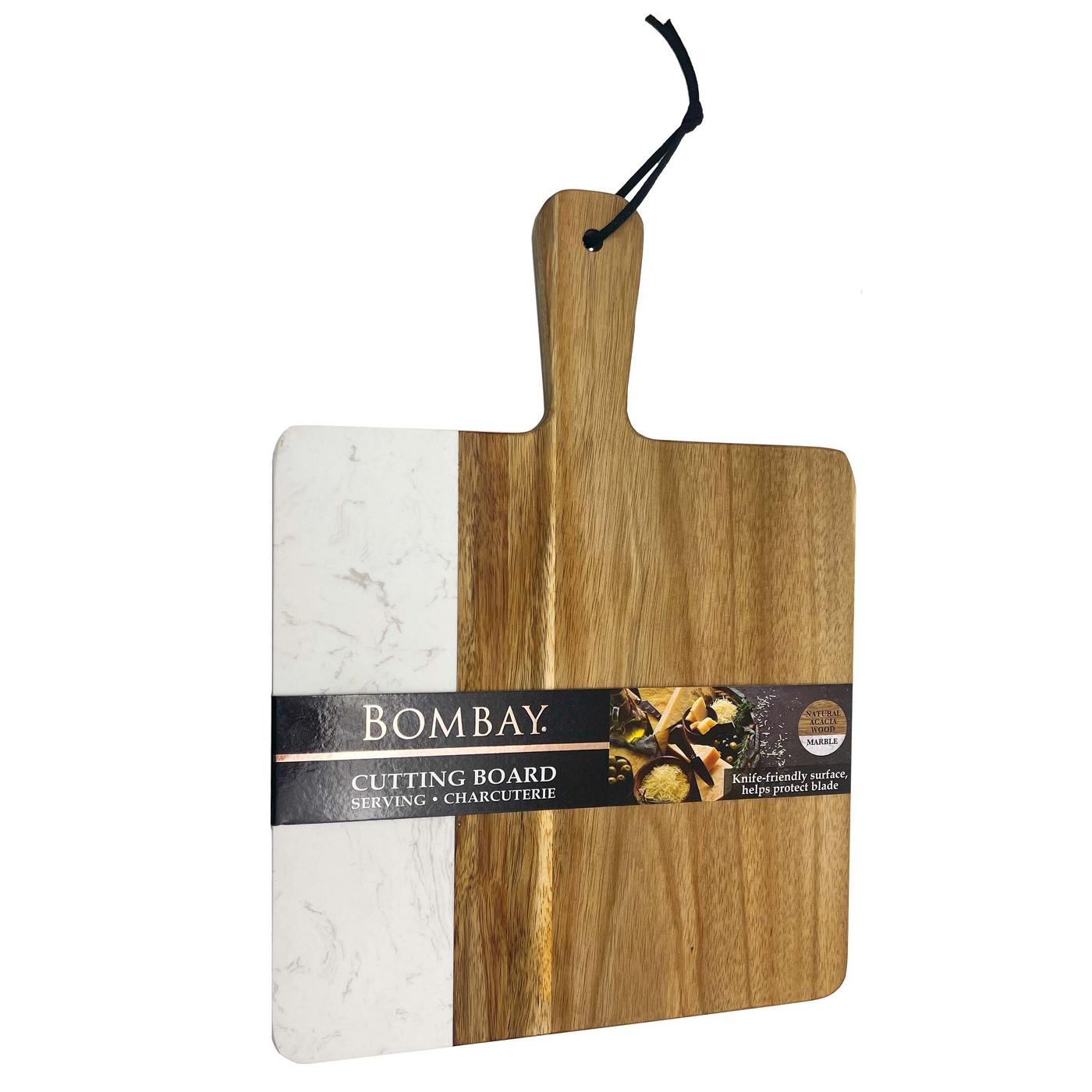 Bombay Acacia Wood & Marble Serving Board; image 3 of 3