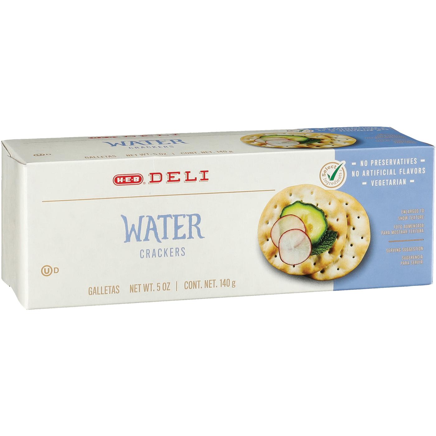 H-E-B Deli Water Crackers; image 1 of 3