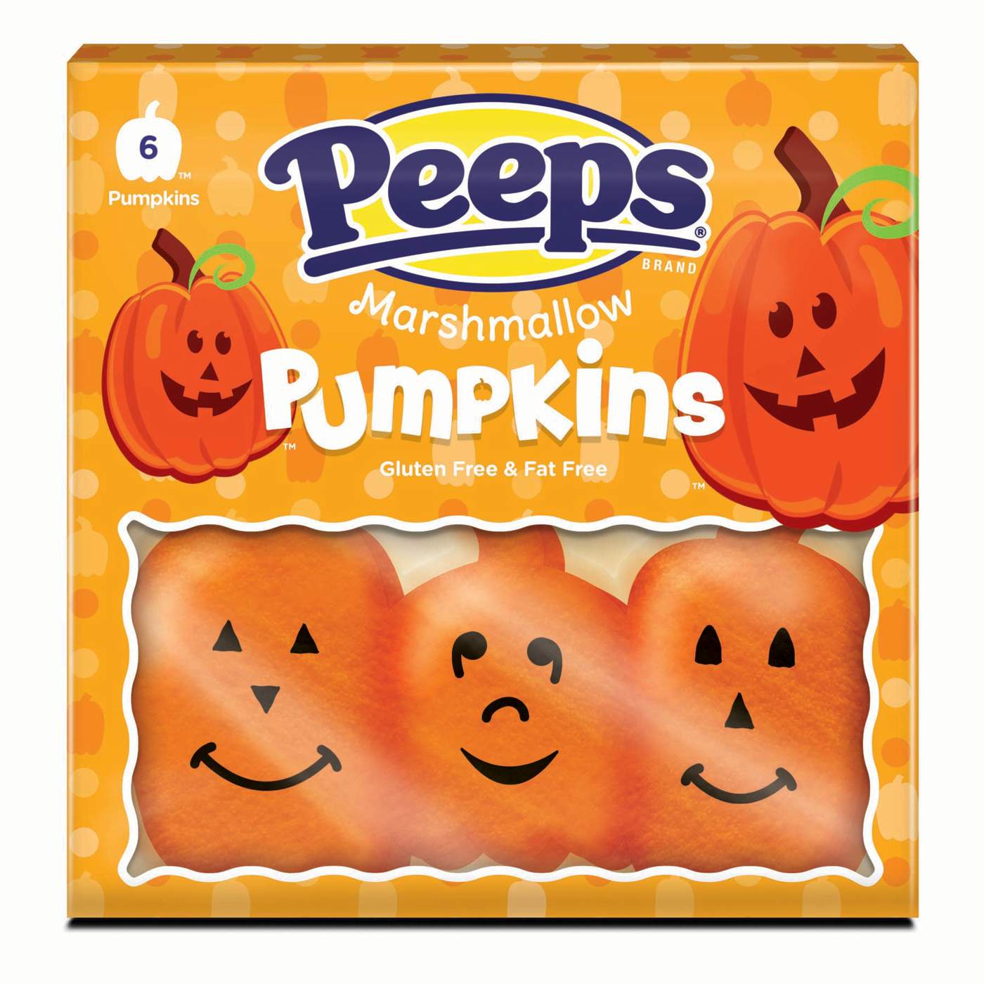 Peeps Marshmallow Halloween Pumpkins; image 1 of 2