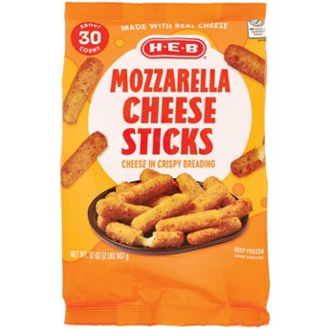 H-E-B Frozen Mozzarella Cheese Sticks, 32 oz