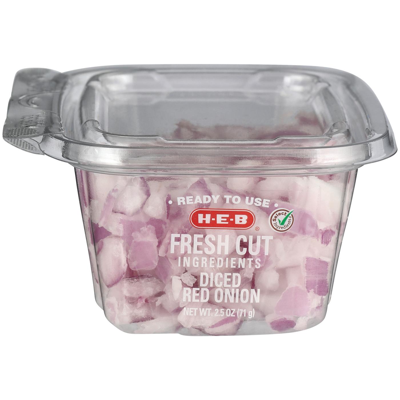 H-E-B Fresh Diced Red Onion - Single Serve; image 1 of 2