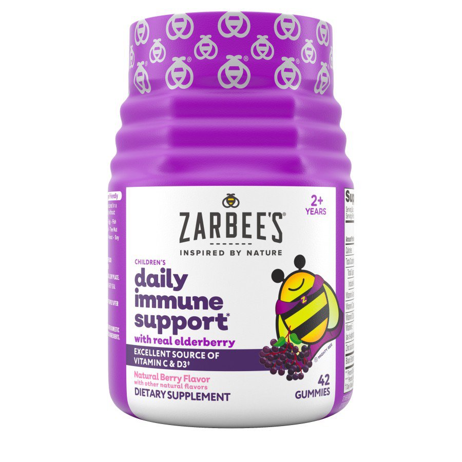 Zarbee's Children's Elderberry Immune Support Natural Berry Flavor