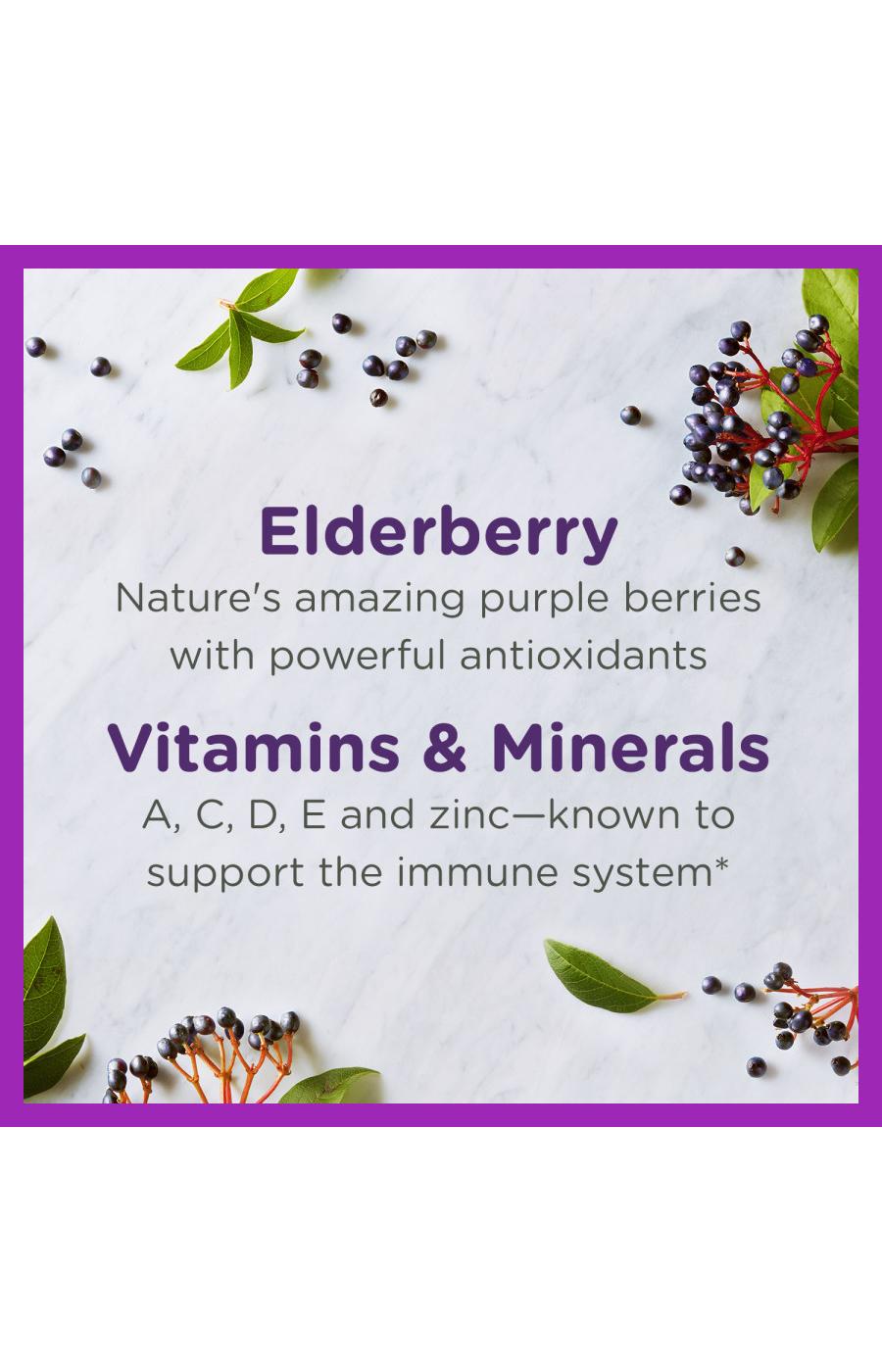Zarbee's Children's Elderberry Immune Support - Natural Berry Flavor; image 2 of 8