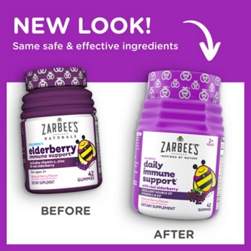 Zarbee's Children's Elderberry Immune Support - Natural Berry Flavor