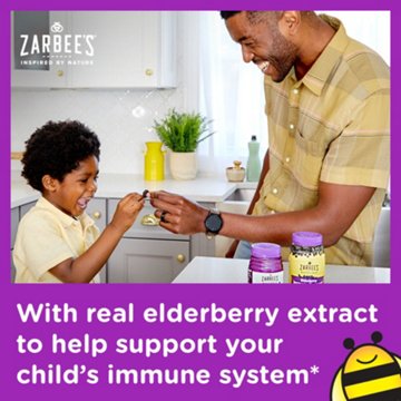 Zarbee's Children's Elderberry Immune Support - Natural Berry Flavor
