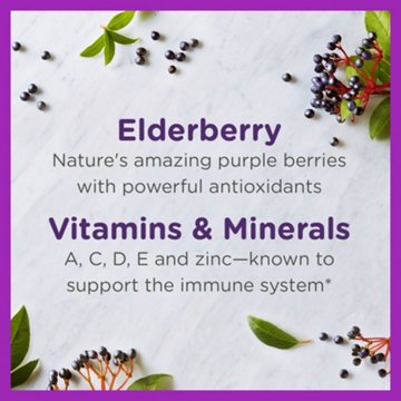 Zarbee's Children's Elderberry Immune Support - Natural Berry Flavor