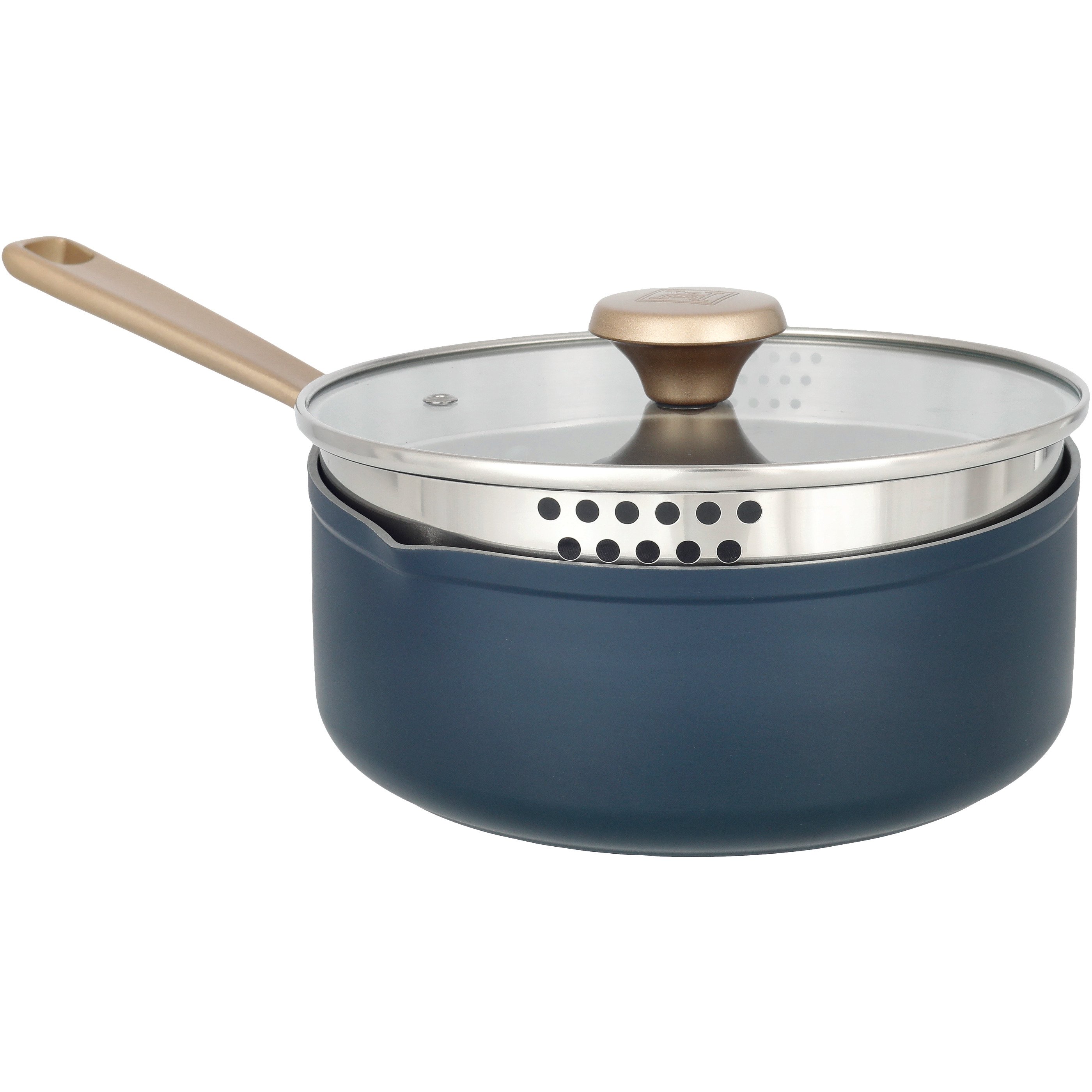 Kitchen & Table by H-E-B Non-Stick Cookware Set - Ocean Blue - Shop Cookware  Sets at H-E-B