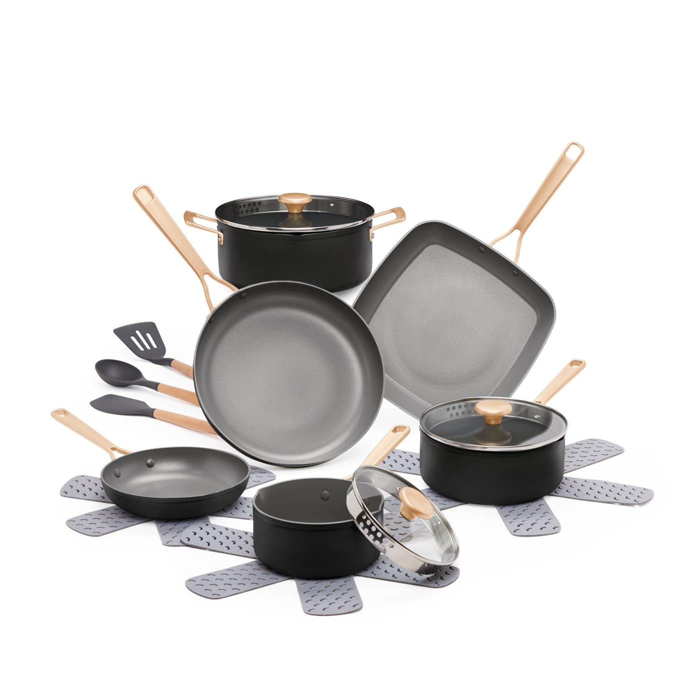 Kitchen & Table by HEB NonStick Cookware Set Classic Black Shop