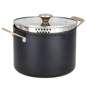 Kitchen & Table by H-E-B Non-Stick Stock Pot - Classic Black, 8 qt