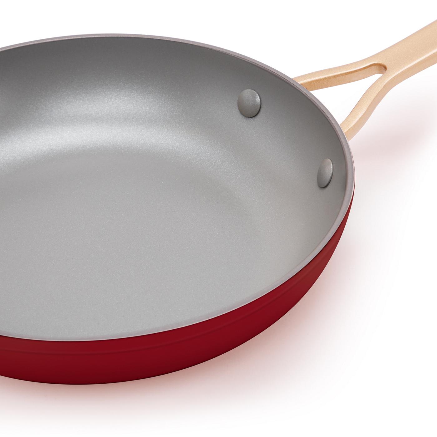 Kitchen & Table by H-E-B Non-Stick Fry Pan - Bordeaux Red; image 5 of 6