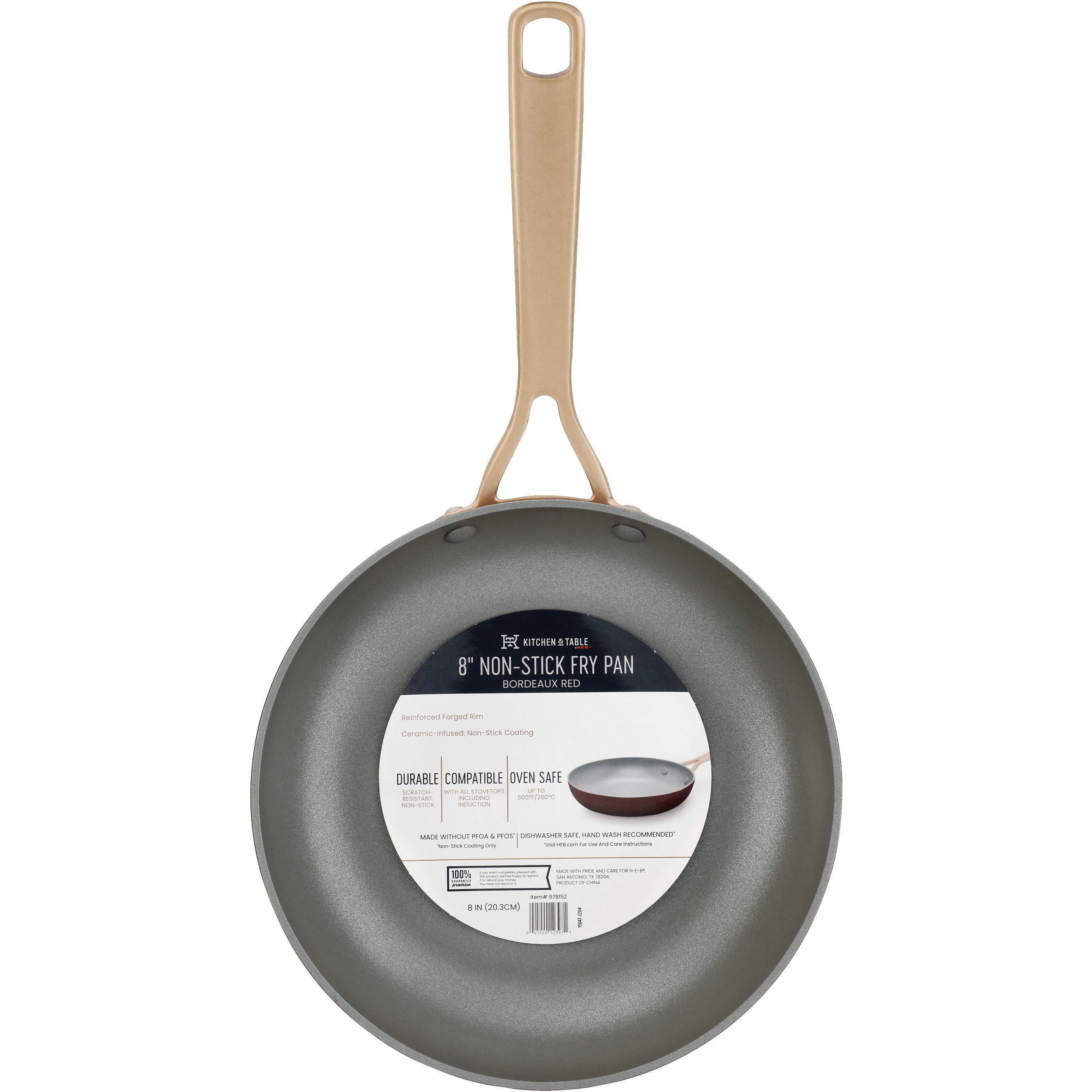 Kitchen & Table by H-E-B Enameled Cast Iron Skillet - Bordeaux Red - Shop  Frying Pans & Griddles at H-E-B